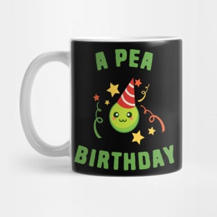 Funny Peas Happy Birthday Pun Mug